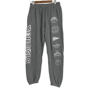 YoungLA Immortal Club Graphic Joggers Mens XL Grey Sweatpants Young Culture